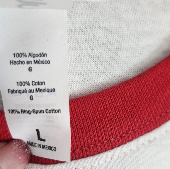 Paul Simon White & Red 70s Men's T-shirt Size L - Picture 12 of 14